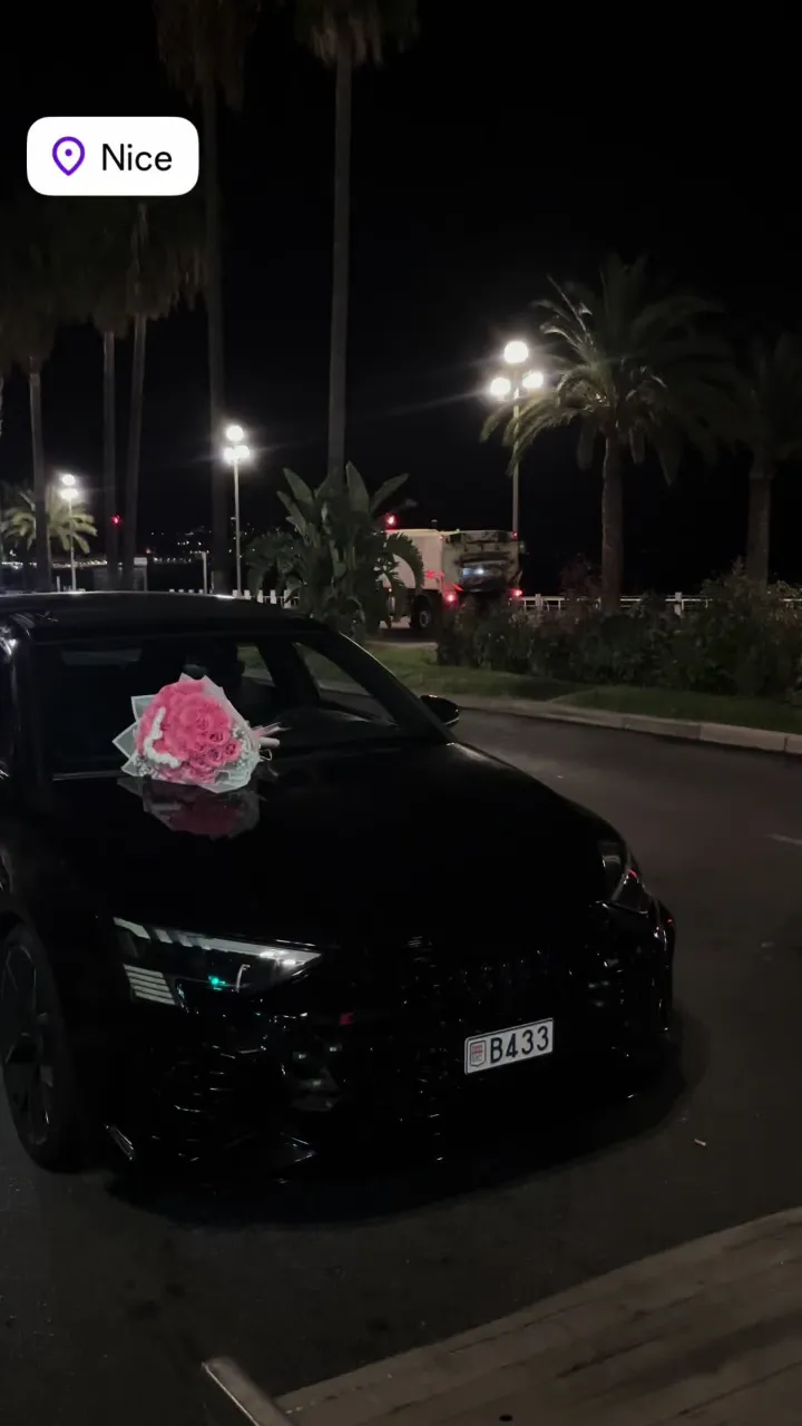 Audi RS3 noire de nuit à Nice